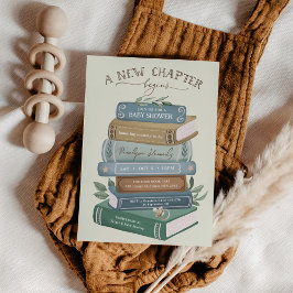 Invitación A New Chapter Begins: Storybook Baby Shower
