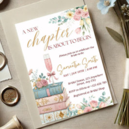 Invitación A New Chapter Bridal Shower Invitation Template