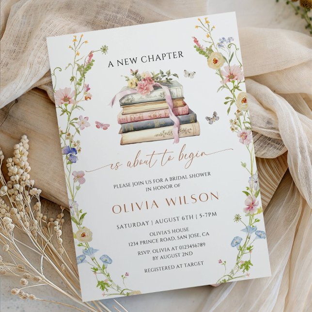 Invitación A New Chapter Is About to Begin Bridal Shower (Subido por el creador)