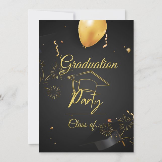 INVITACIÓN A NIGHT TO REMEMBER: SPECTACULAR GRADUATION PARTY (Anverso)