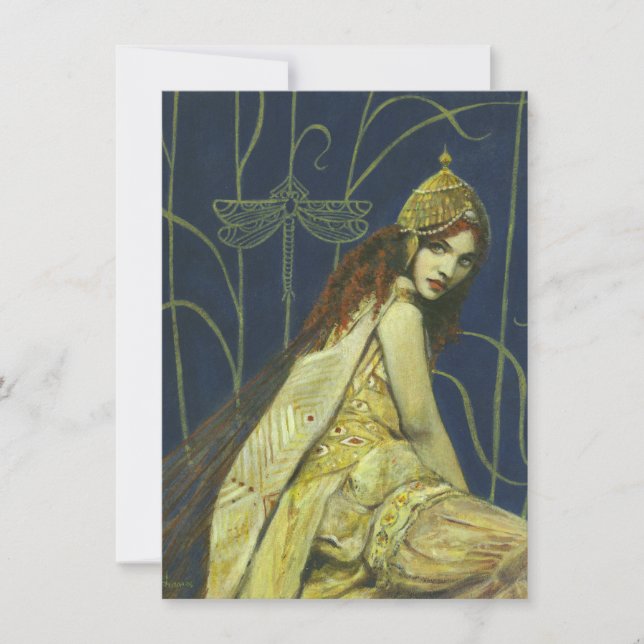 Invitación a ninfa gótica (Anverso)