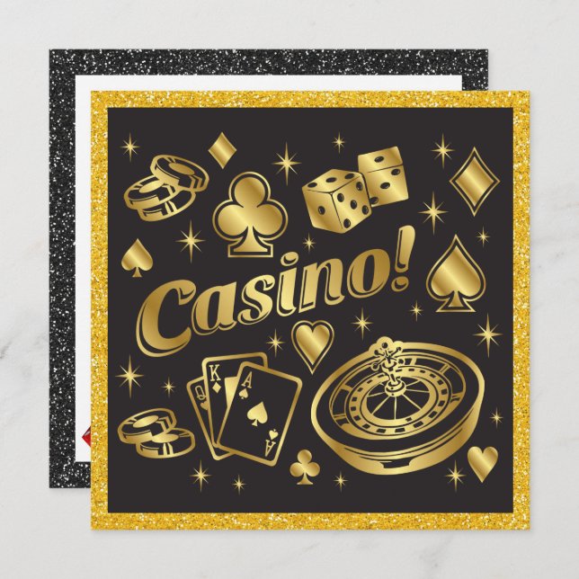 Invitación a Noche de Casino (Anverso / Reverso)