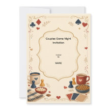 Invitación a Noche de Juegos para Parejas