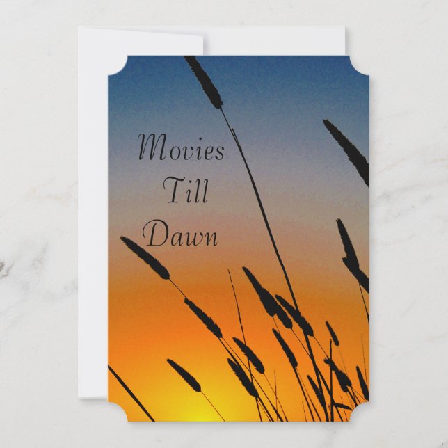 Invitación a Noche de Películas y Juegos (Anverso)