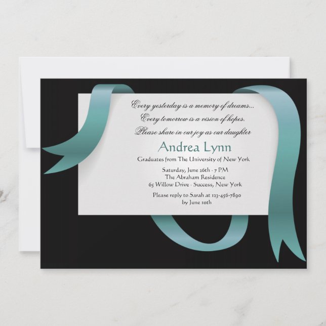 Invitación a noticias de graduación (Anverso)