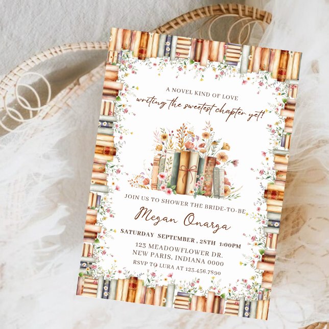Invitación A Novel Kind of Love Book Theme Bridal Shower   (Subido por el creador)