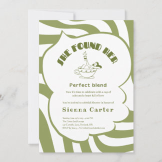 Invitación a novia de personalizado Matcha - Plant