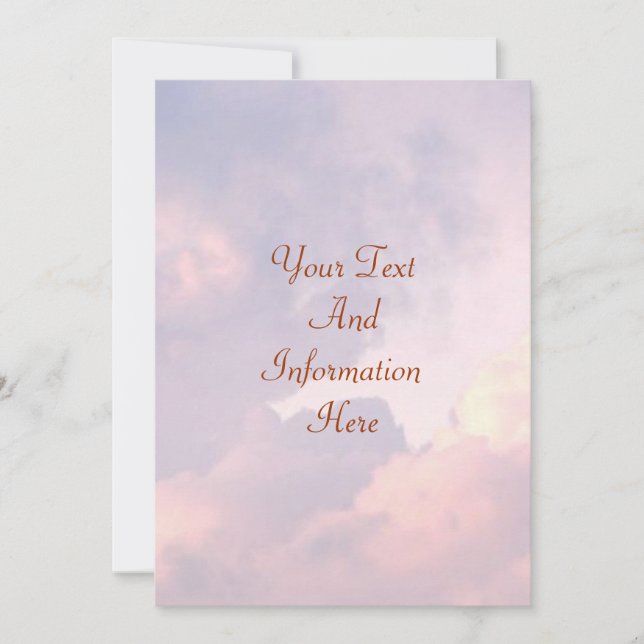 Invitación a nubes (Anverso)