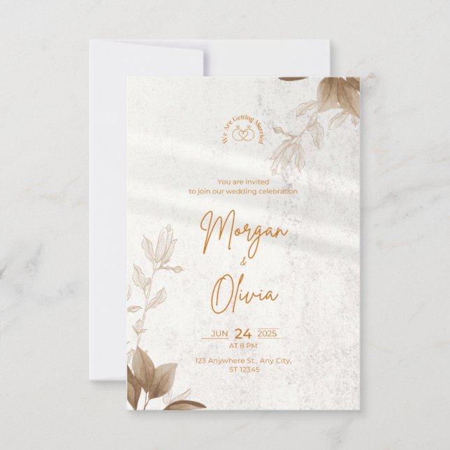 Invitación a nuestra cita con Joy, Boda (Anverso)