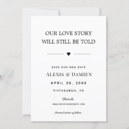 Invitación A nuestra historia de amor se le dirá que cambie l