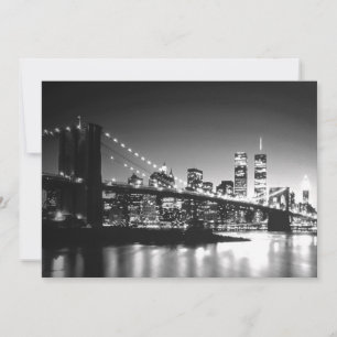 Invitación a Nueva York en blanco y negro
