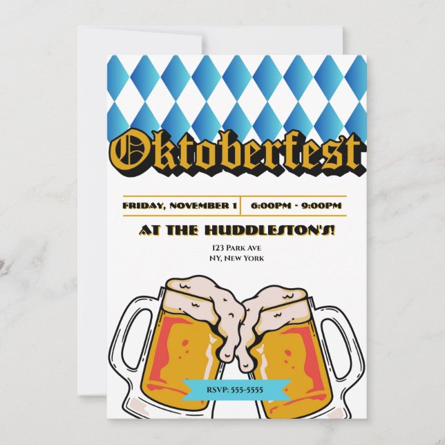 Invitación a Oktoberfest (Anverso)
