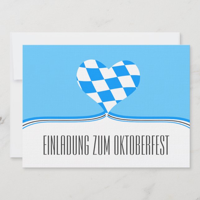 Invitación a Oktoberfest (Anverso)