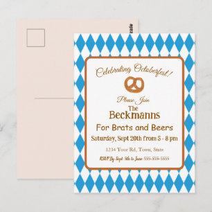 Invitación a Oktoberfest de Brats y Cervezas 