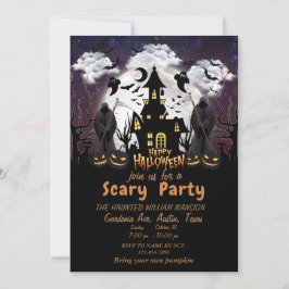 Invitación a organizador de fiesta de Halloween