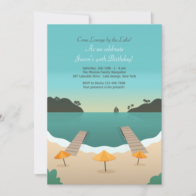 Invitación a orillas del lago (Anverso)