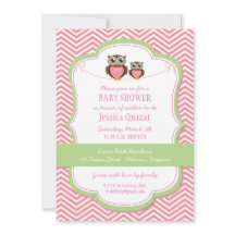 Invitación a Owl Baby Shower