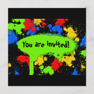 Invitación a Paint Ball