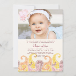 Invitación a Paisley Annaprashan (primer arroz)