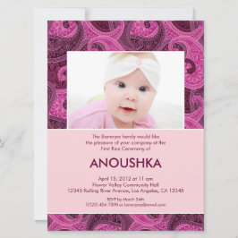 Invitación a Paisley Annaprashan (primer arroz)