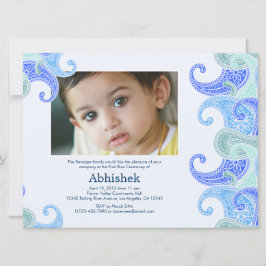 Invitación a Paisley Annaprashan (primer arroz)