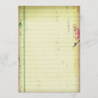 Invitación a papel portátil