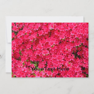 Invitación a Parche de Flor de Azalea Roja