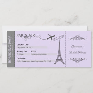 Invitación a París, Fiesta con tema de París, Cump