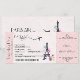 Invitación a París, Invitación de Tarjeta de Embar