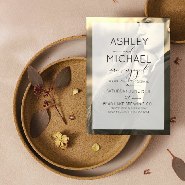 Invitación a participar en fotografía de la tipogr (Engaged & Excited! Join Us for the Party 🥂💍 [Personalize Here])