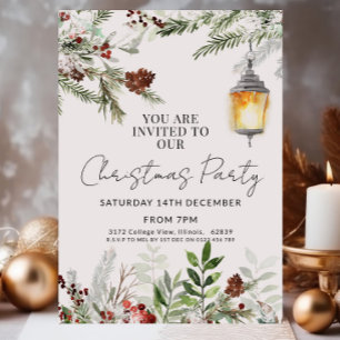 Invitación a partido de Navidades rusos color de a