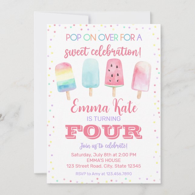 Invitación a partir del cumpleaños (Anverso)