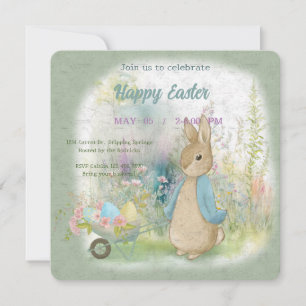 invitación a Pascua con Peter Rabbit
