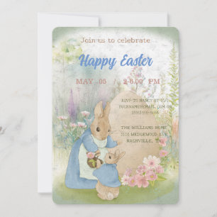 invitación a Pascua con Peter Rabbit