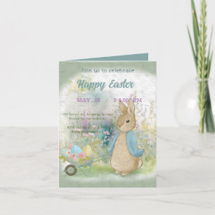 invitación a Pascua con Peter Rabbit