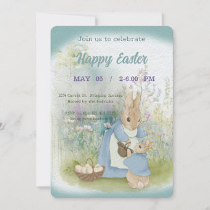 invitación a Pascua con Peter Rabbit