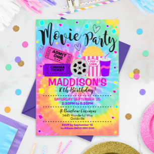 Invitación a película Chica Fiesta de cine invitad