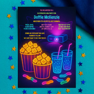 Invitación a película de Fiesta brillante de solda