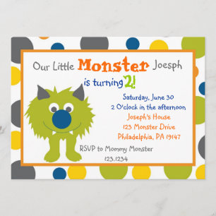 Invitación a pequeños monstruos