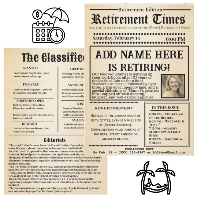 Invitación a Periódico Antiguo “Tiempos de Jubilac (Subido por el creador)