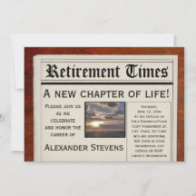 Invitación a periódico de Fiesta jubilatorio