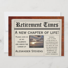 Invitación a periódico de Fiesta jubilatorio