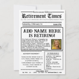 Invitación a Periódico Vintage “Tiempos de Jubilac