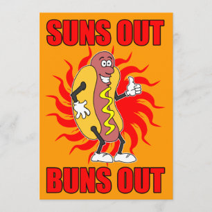Invitación a Perro caliente de los Buns Out Suns O
