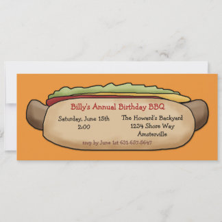 Invitación a perros calientes