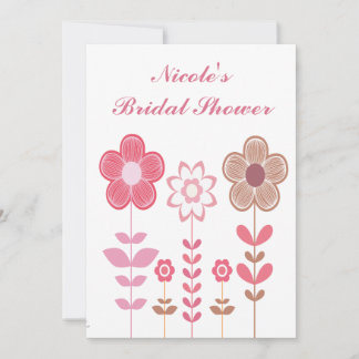 Invitación a Personalizado con flores de novia Gir