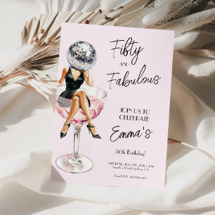 Invitación a Personalizado de cumpleaños de 50 y F