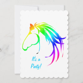 Invitación a Personalizado de cumpleaños de caball