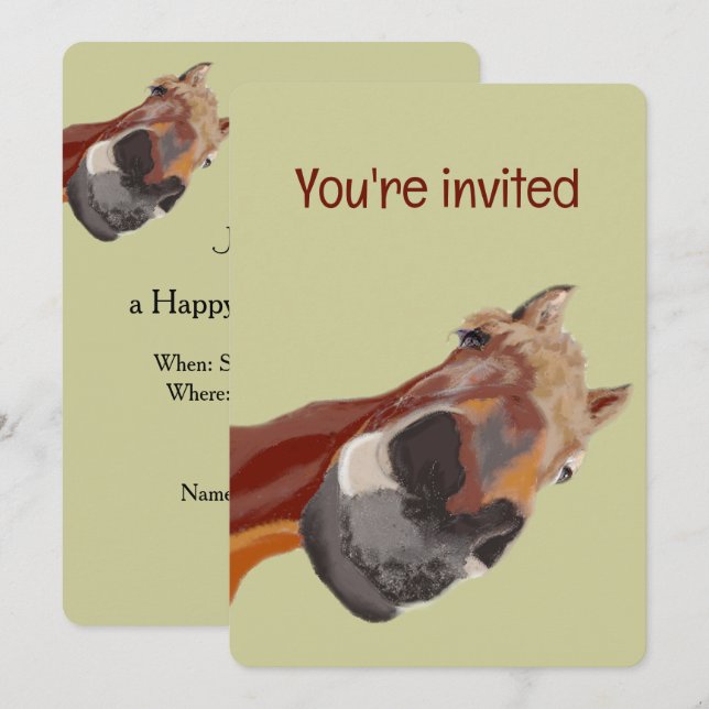 Invitación a Personalizado de cumpleaños de Person (Anverso / Reverso)