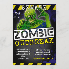 Invitación a Personalizado de la fiesta de Hallowe